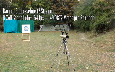 Einfluss der Standhöhe auf die Pfeilgeschwindigkeit beim Bogenschießen